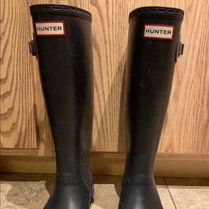 Hunter boots. Size 8